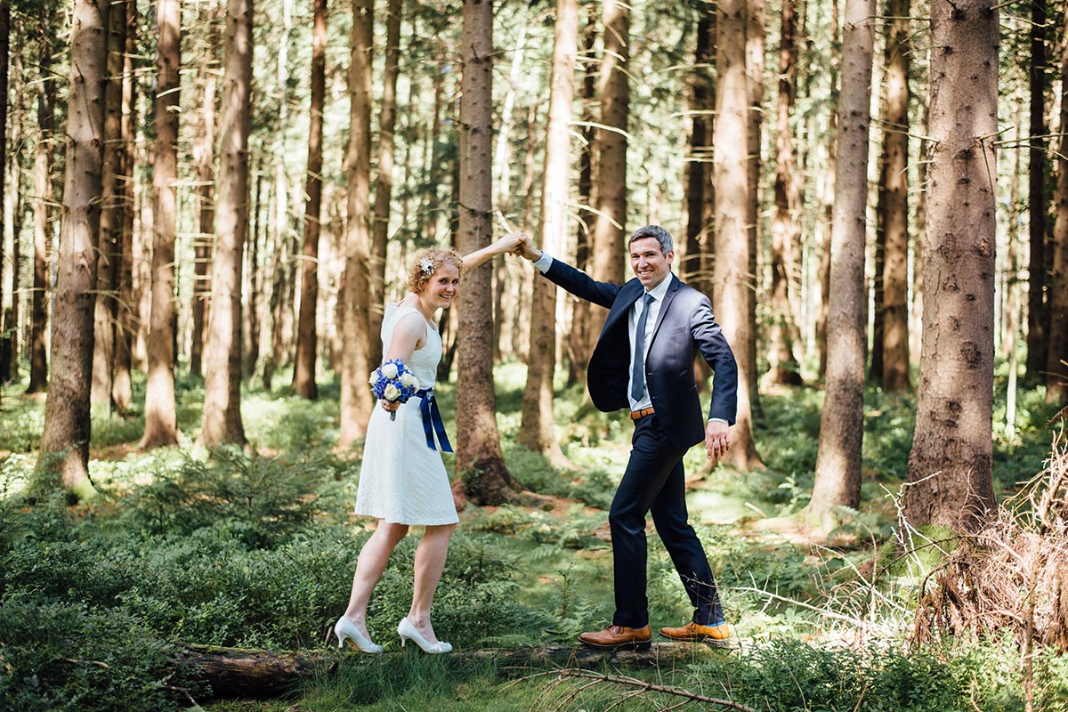 Brautpaarshooting Wald