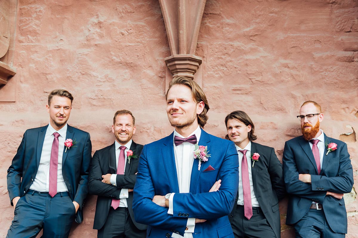 Best Men Bräutigam Hochzeit Schloss Burgau