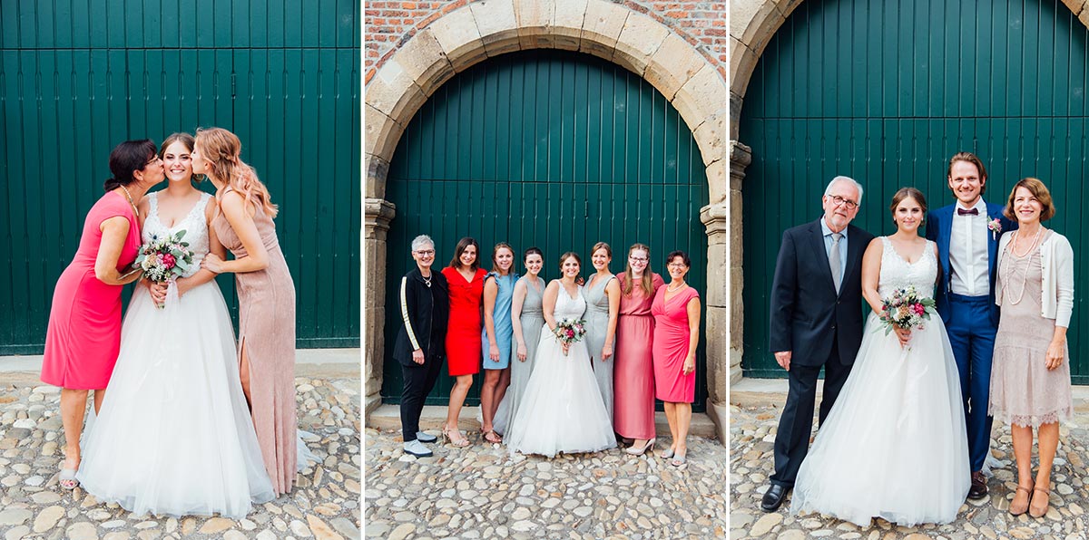 Schloss Burgau Hochzeit Gruppenfotos